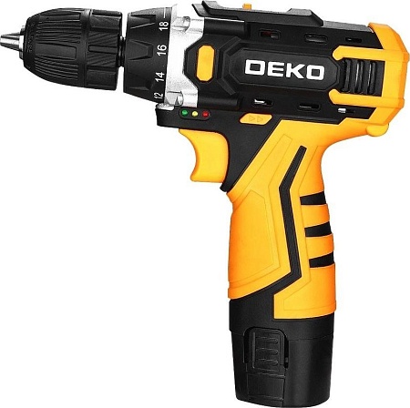 Дрель-шуруповерт Deko DKCD12V Set1 083-1022 (с 2-мя АКБ, кейс)