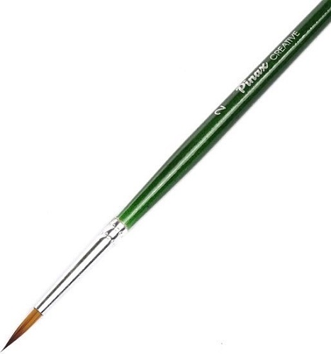 Кисть для рисования Pinax Creative №2 341002 (синтетика, круглая)