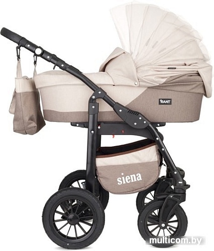 Универсальная коляска Rant Siena (3 в 1, 02 коричневый/бежевый)