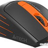 Мышь A4Tech Fstyler FG30S (черный/оранжевый)