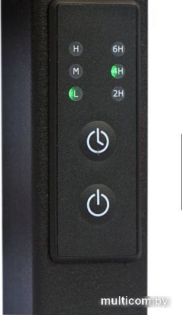 Полотенцесушитель Granula Квадро Вертикаль 21х120 (терморегулятор с таймером, черный)