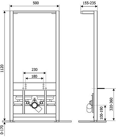 Инсталляция для биде Lavinia Boho Relfix 38030010