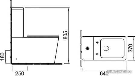 Унитаз Vincea Q-Line VT2-12 (белый)