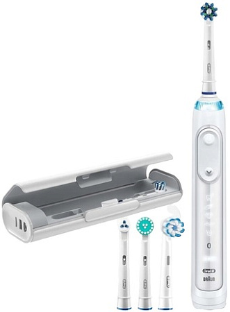 Электрическая зубная щетка Oral-B Genius X 20000 D706.543.6X (белый)