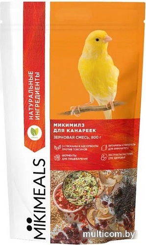 Корм для птиц Mikimeals для канареек 800 г