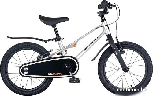 Детский велосипед Maxiscoo Shark Sport 16 2025 MSC-SH1642 (серый жемчуг, разобранный)