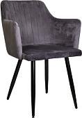 Стул Седия Brit (серый велюр/черный)