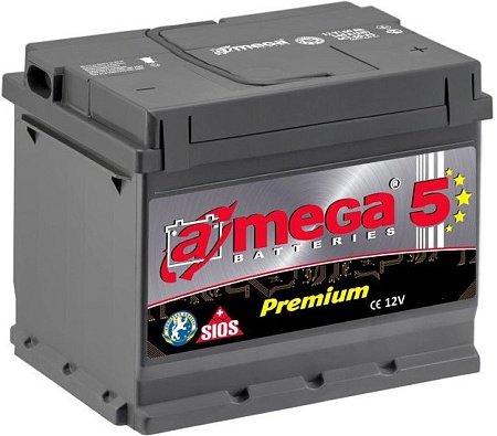 Автомобильный аккумулятор A-mega Premium 6СТ-75-А3 R low (75 А/ч)