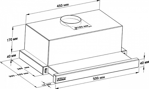 Кухонная вытяжка Backer TH50L-2F70-WG