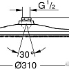 Верхний душ Grohe Rainshower 310 Mono 26561000