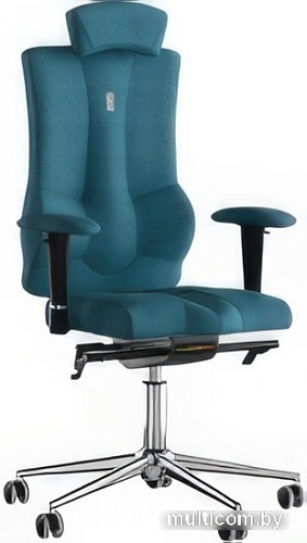 Кресло Kulik System Elegance (азур/хром, джинс с подголовником)