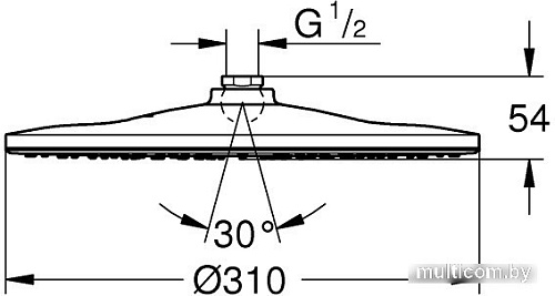 Верхний душ Grohe Rainshower 310 Mono 26561000