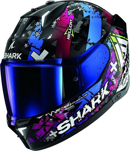 Shark Skwal i3 Hellcat (р. XL, черный/фиолетовый/белый)