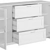 Тумба Mio Tesoro Сириус 2 двери со стеклом и 3 ящика 156x95 2.02.03.370.1 (белый)