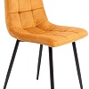 Стул AksHome Dallas 76330 (велюр, горчичный/черный)
