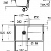 Кухонная мойка Grohe K400 50-C 86/50 1.0 31640AP0 (черный гранит)