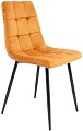Стул AksHome Dallas 76330 (велюр, горчичный/черный)