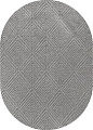 Ковер для жилой комнаты Linea Hali Gabardine K5052-GREY-OVAL (1.5x2.3)