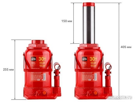 Бутылочный домкрат Startul Auto ST8018-30 30т