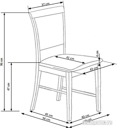 Стул Halmar Sylwek 1 (белый/inari 91)