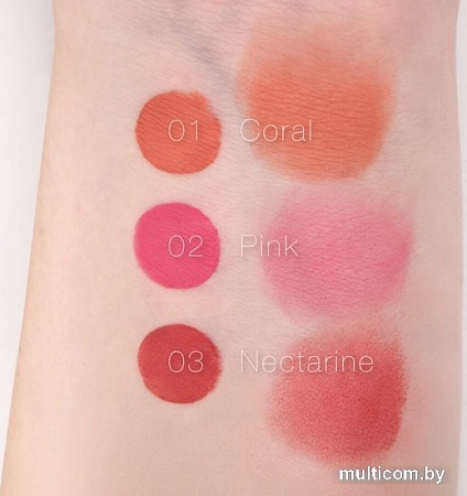 Жидкие румяна Relouis Жидкие румяна All-In-One Liquid Blush (02 PINK) 3,5 г