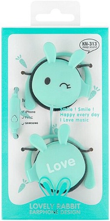 Наушники Darvish Зайки DV-H-1415-4 (мятный)