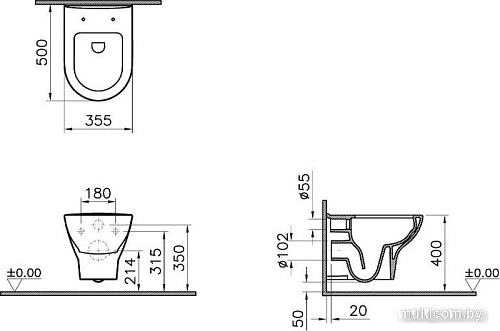 Унитаз Vitra Zentrum 5795B003-6077