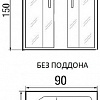 Душевой уголок River Don Light 90/46 МТ (без поддона)