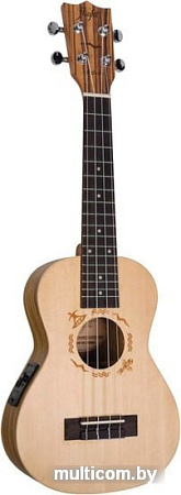 Электроукулеле Flight DUC525 EQ SP/ZEB