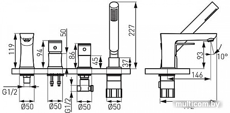 Смеситель Ferro Algeo BAG11A