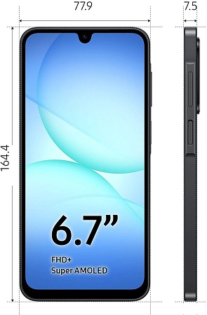 Телефон Samsung Galaxy A17 SM-A176B 8GB/256GB (черный)