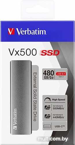 Внешний накопитель Verbatim Vx500 480GB 47443