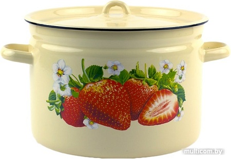 Кастрюля Лысьвенские эмали Сочная клубника С-1620/4Км