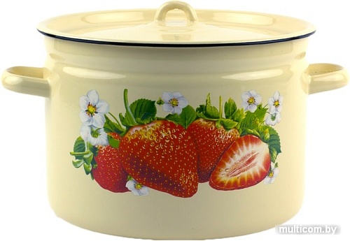 Кастрюля Лысьвенские эмали Сочная клубника С-1620/4Км