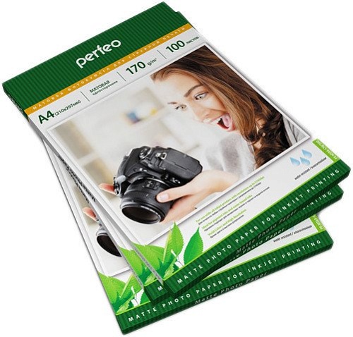 Фотобумага Perfeo Матовая A4 170 г/м2 100 листов [PF-MTA4-170/100]