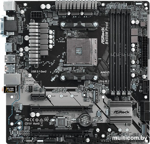 Материнская плата ASRock B450M Pro4