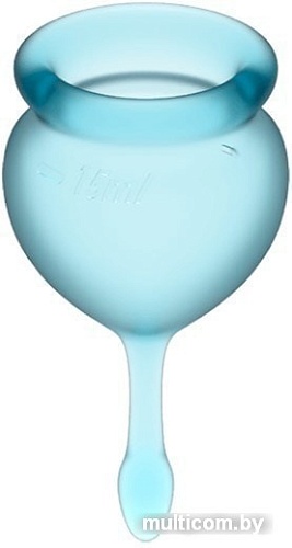 Менструальная чаша Satisfyer Feel Good (голубой)