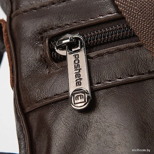 Мужская сумка Poshete 252-22333-2-BRW (коричневый)
