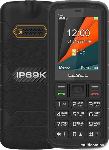 Кнопочный телефон TeXet TM-524R (черный)