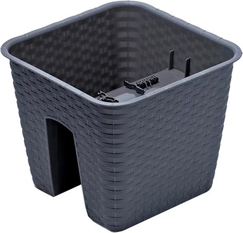 Кашпо Prosperplast Ratolla Square DRLB280-S433 (антрацит)