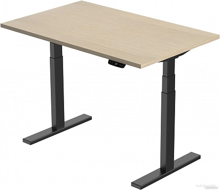 Стол Smartstol 120x80x3.6 (черный/дуб феррара)