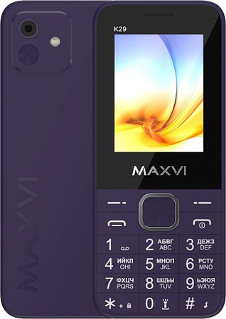 Телефон Maxvi K29 (фиолетовый)