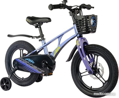 Детский велосипед Maxiscoo Air Pro 16 2024 (синий карбон)