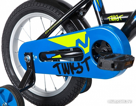Детский велосипед Novatrack Twist New 14 141TWIST.BK20 (черный/синий)