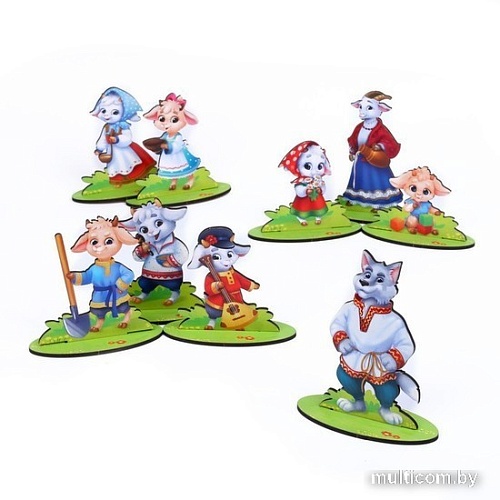 Развивающая игра Лесная мастерская Настольный театр "Волк и семеро козлят" 9118407