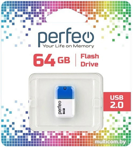 USB Flash Perfeo M04 64GB (синий)