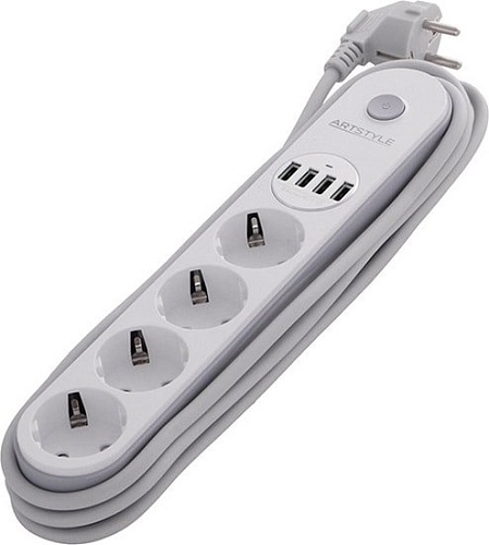 Сетевой фильтр ArtStyle CL-3631B (белый)
