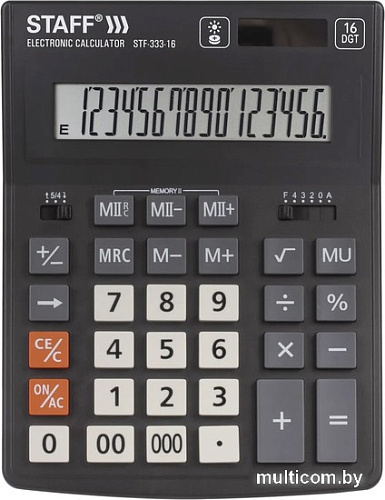 Бухгалтерский калькулятор Staff Plus STF-333-16 250417