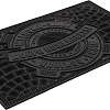 Придверный коврик Vortex Приветствие 45x75 20087 (черный)