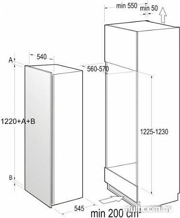 Холодильник Gorenje RBI5121CW